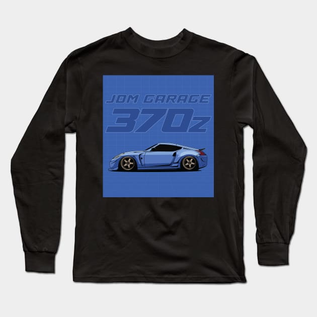 JDM Garage Nissan 370z Long Sleeve T-Shirt by EXHAUST GANG